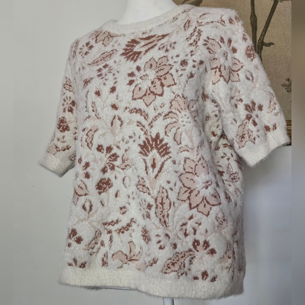Rachel Zoe Short Sleeve Sweater Top Size XL - Picture 4 of 14